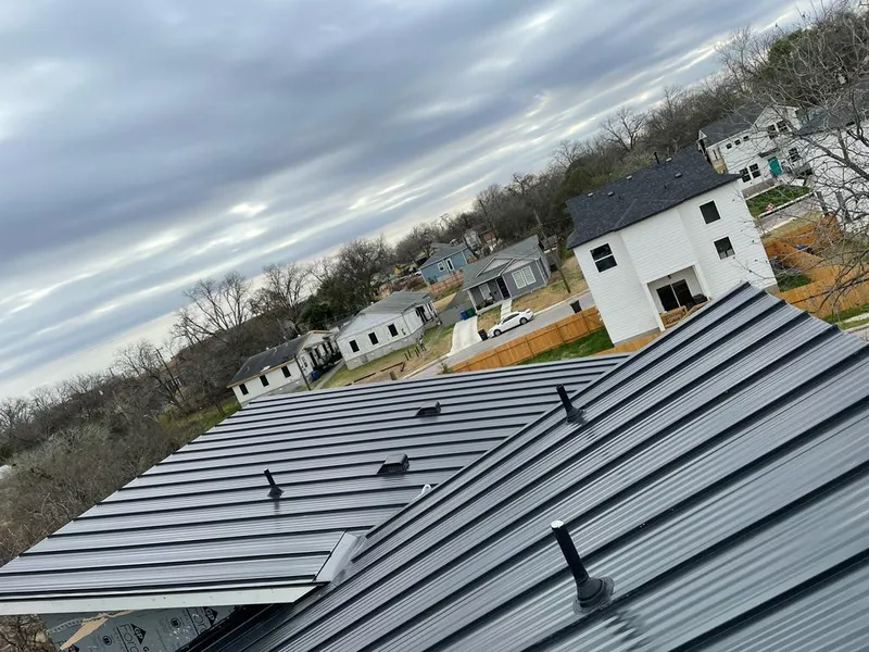 Standing seam metal roof panels with vents for Skylight Repair in Happy Valley